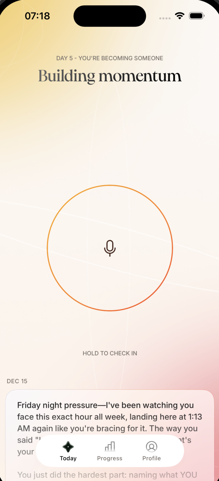 Steady AI App Screenshot